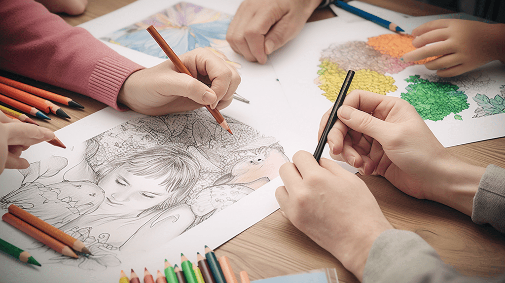 Coloring as a Family Activity